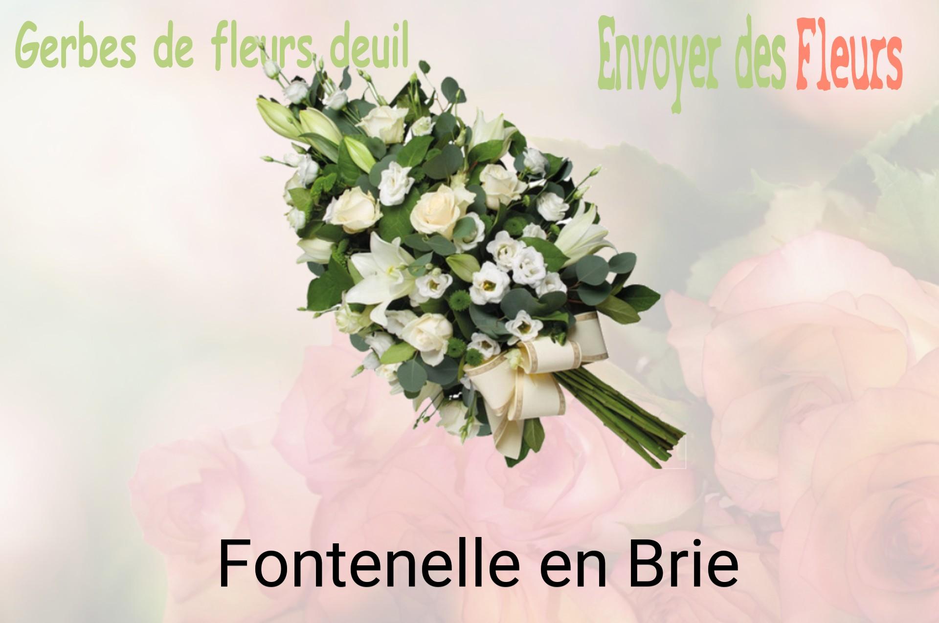 Gerbe de fleurs de deuil livrée à Fontenelle-en-Brie